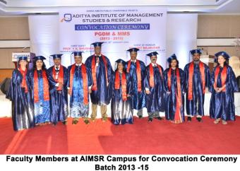 Convocation Ceremony for MMS & PGDM Batch 2013 - 2015