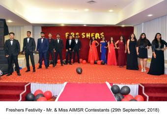 Freshers Festivity - Mr. & Miss AIMSR Contestants