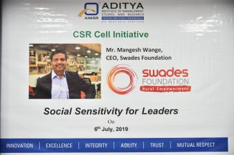 CSR Event : Mr. Mangesh Wange, CEO - Swades Foundation